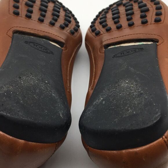 Tod’s Brown Leather Driving Mocassin Driving Loafers Sz EU 36 US 6. *Flawed* - Picture 15 of 17
